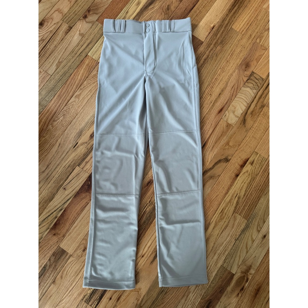 Champro MVP Open Bottom Baseball Pants Youth Large Grey BP4UYGRL Double Knee